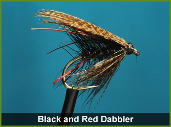 Black and Red Dabbler Fly - flies for Fishing